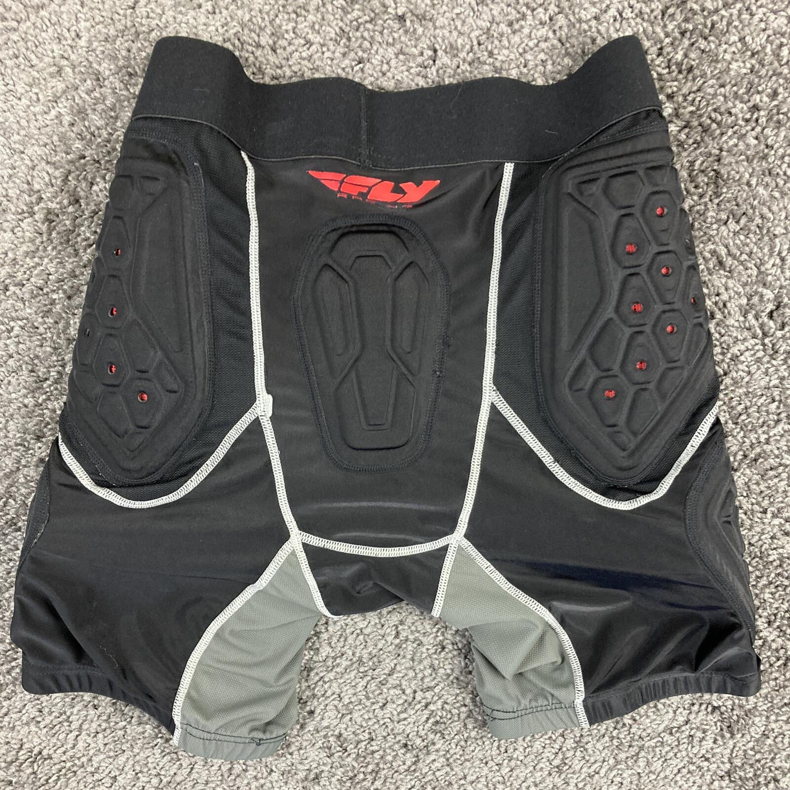 Fly Racing Barricade Padded Compression Shorts Motocross MTB Armored Shorts Sz S