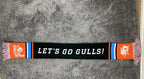 San Diego Gulls Hockey Scarf Orange Blue Black Knit Fringe AHL 57"x6.5"