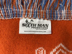 San Diego Gulls Hockey Scarf Orange Blue Black Knit Fringe AHL 57"x6.5"