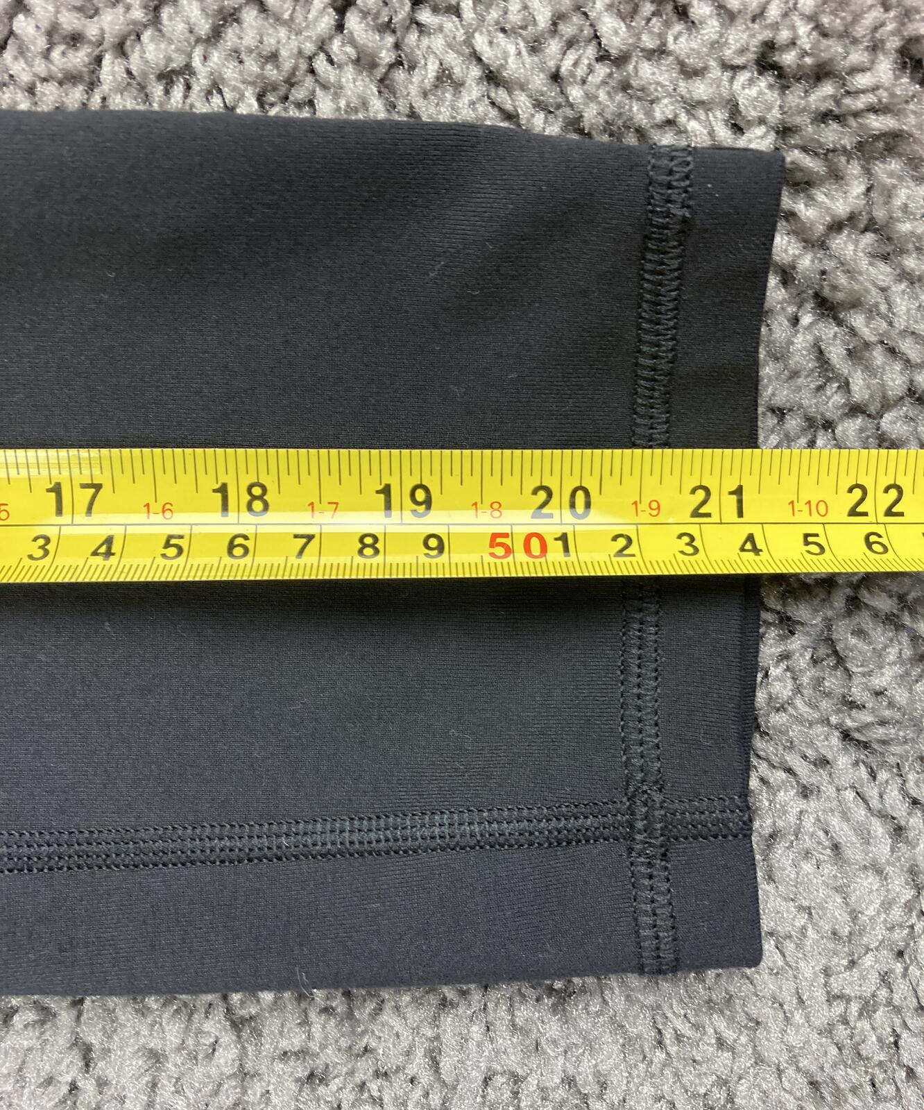 Lululemon Wunder Under High-Rise Crop Leggings Black Velvet Bow Detail Size 6