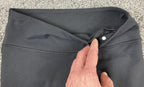 Lululemon Wunder Under High-Rise Crop Leggings Black Velvet Bow Detail Size 6