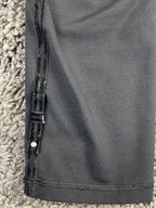 Lululemon Wunder Under High-Rise Crop Leggings Black Velvet Bow Detail Size 6