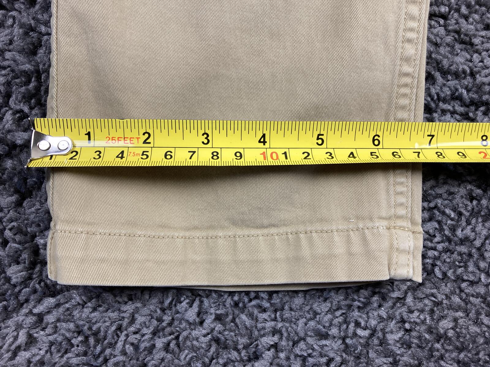 NN07 Marco Slim Fit Chinos Mens Khaki Tessuti di Sondrio Italian Twill Sz 33x32