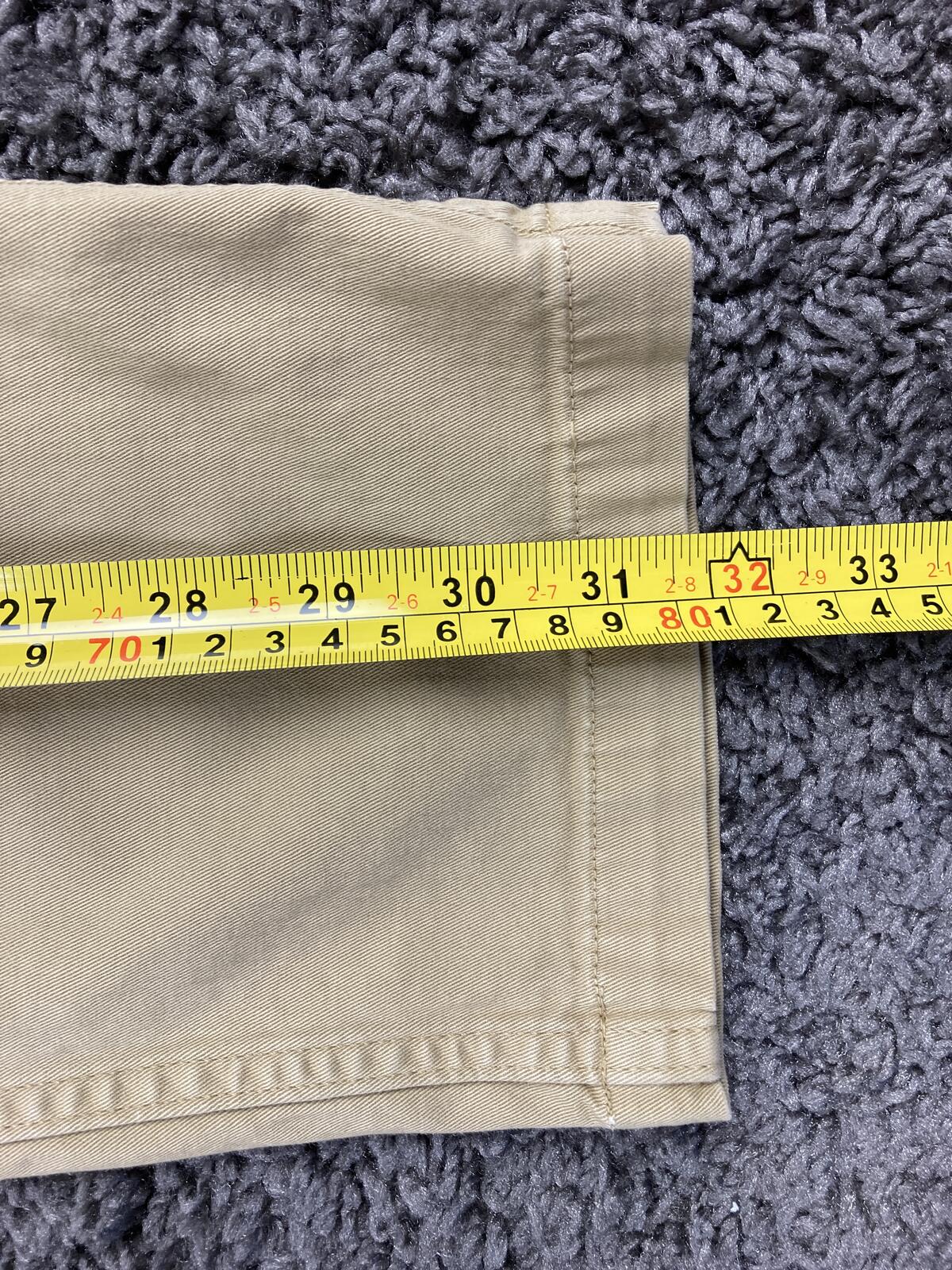 NN07 Marco Slim Fit Chinos Mens Khaki Tessuti di Sondrio Italian Twill Sz 33x32