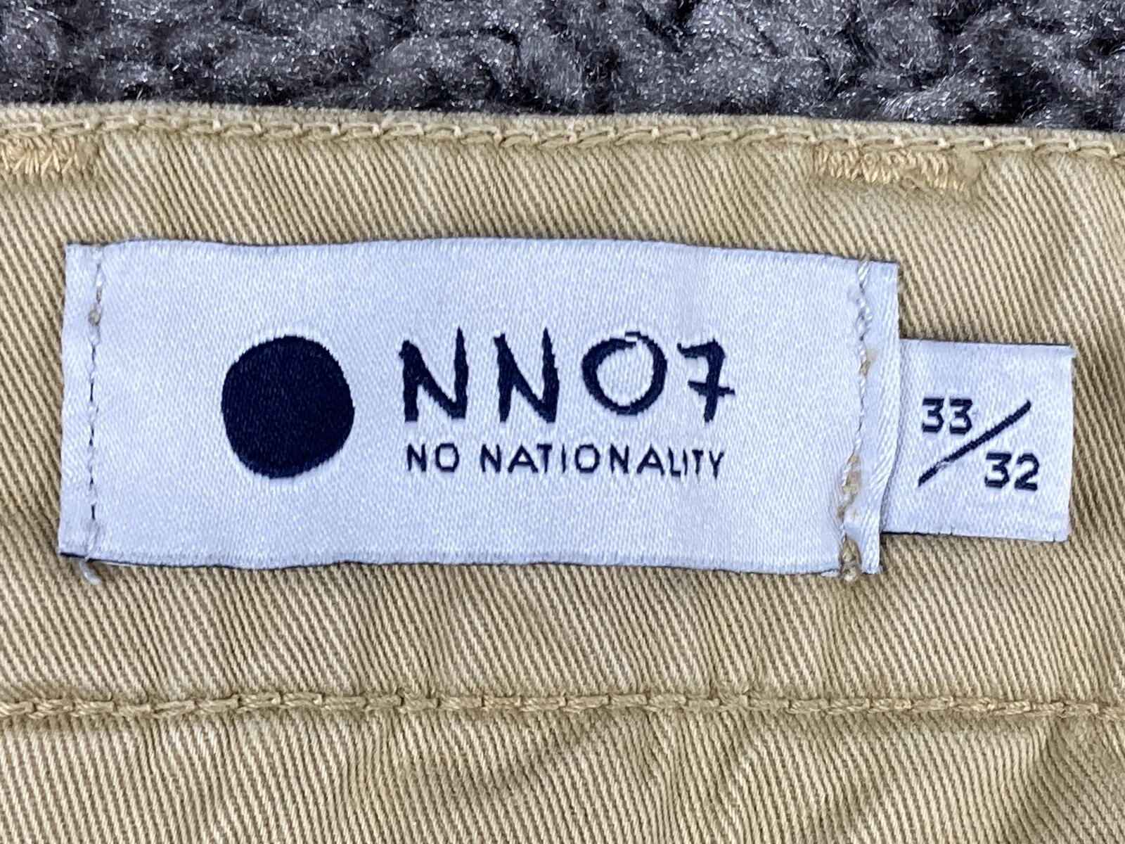 NN07 Marco Slim Fit Chinos Mens Khaki Tessuti di Sondrio Italian Twill Sz 33x32