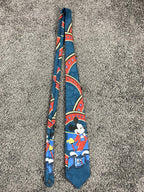 Vintage Mickey Unlimited Disney Men's Necktie Mickey Mouse Film Strip Teal Blue