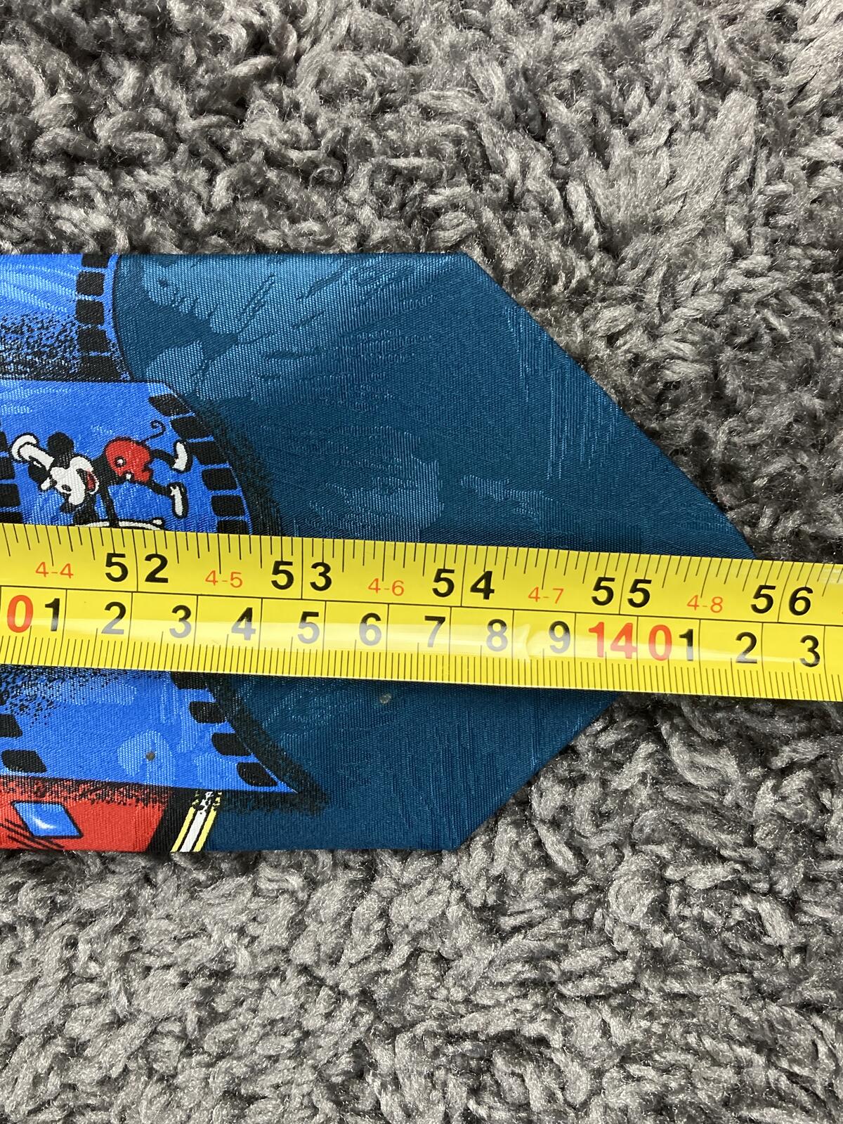 Vintage Mickey Unlimited Disney Men's Necktie Mickey Mouse Film Strip Teal Blue