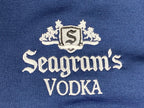 Men’s Seagram’s Vodka 1/4 Zip Pullover Large Blue Gildan Performance