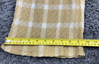 Billabong Pants Plaid Women's Yellow White Beach Wide-Leg Pull-On Sz M