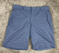 Nike Golf Dri-FIT Hybrid Plaid Shorts Mens Obsidian Blue 10.5" Inseam Sz 36