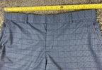 Nike Golf Dri-FIT Hybrid Plaid Shorts Mens Obsidian Blue 10.5" Inseam Sz 36