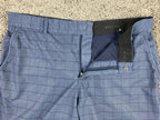 Nike Golf Dri-FIT Hybrid Plaid Shorts Mens Obsidian Blue 10.5" Inseam Sz 36