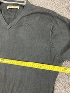 Tommy Bahama Sweater V-neck Men's Black Supima Cotton Pullover Sz XL