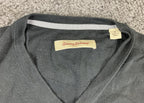 Tommy Bahama Sweater V-neck Men's Black Supima Cotton Pullover Sz XL