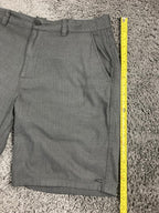O'Neill Reserve Hybrid Heather Shorts Men Black Gray Chino Walkshorts 9" Sz 38