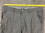 O'Neill Reserve Hybrid Heather Shorts Men Black Gray Chino Walkshorts 9" Sz 38