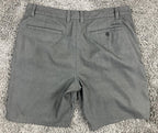 O'Neill Reserve Hybrid Heather Shorts Men Black Gray Chino Walkshorts 9" Sz 38
