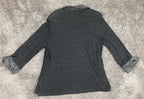 R&M Richards Women's Black Sparkle Evening Jacket Satin Trim Sz Size 16