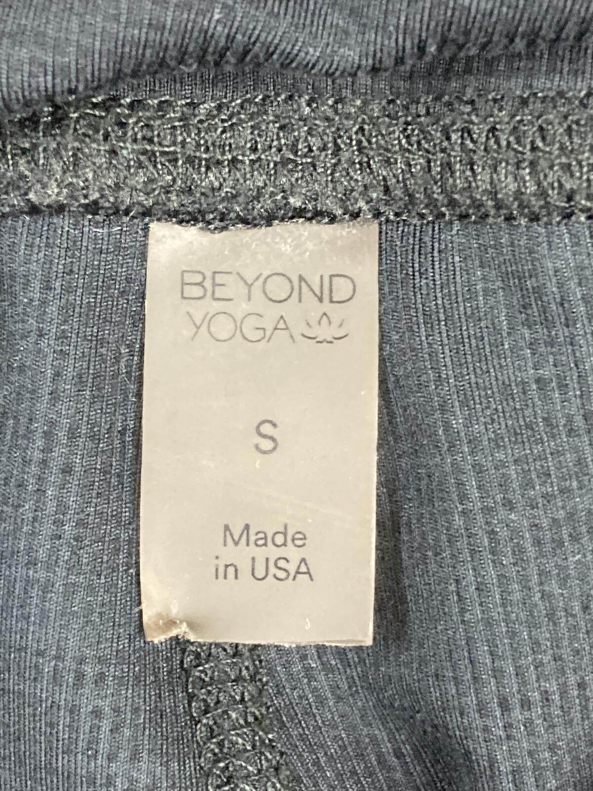 Beyond Yoga High Waisted Leggings Women's Black Charcoal Made in USA  Size S