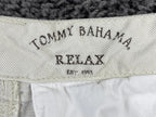 Tommy Bahama Relax Men’s Cargo Shorts White Ivory Cotton Utility Hiking 9" Sz 36