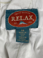 Tommy Bahama Relax Men’s Cargo Shorts White Ivory Cotton Utility Hiking 9" Sz 36