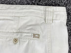 Tommy Bahama Relax Men’s Cargo Shorts White Ivory Cotton Utility Hiking 9" Sz 36
