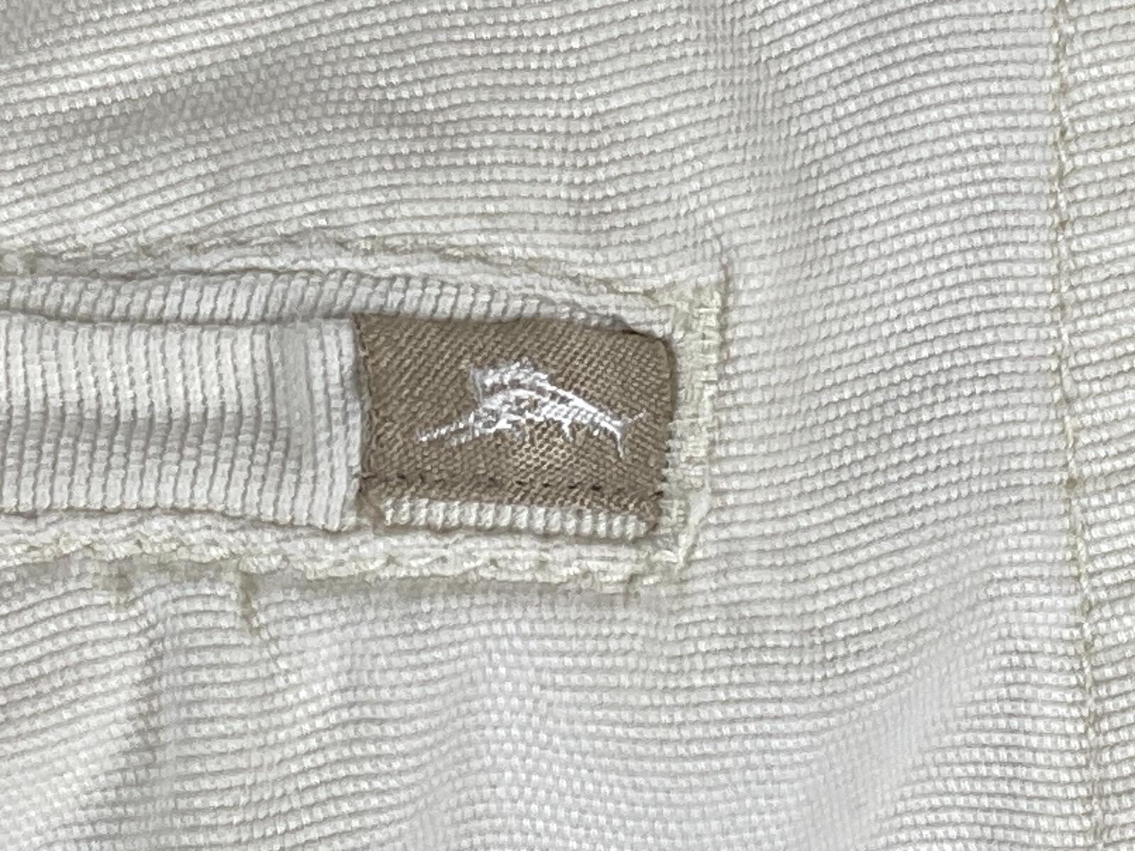 Tommy Bahama Relax Men’s Cargo Shorts White Ivory Cotton Utility Hiking 9" Sz 36