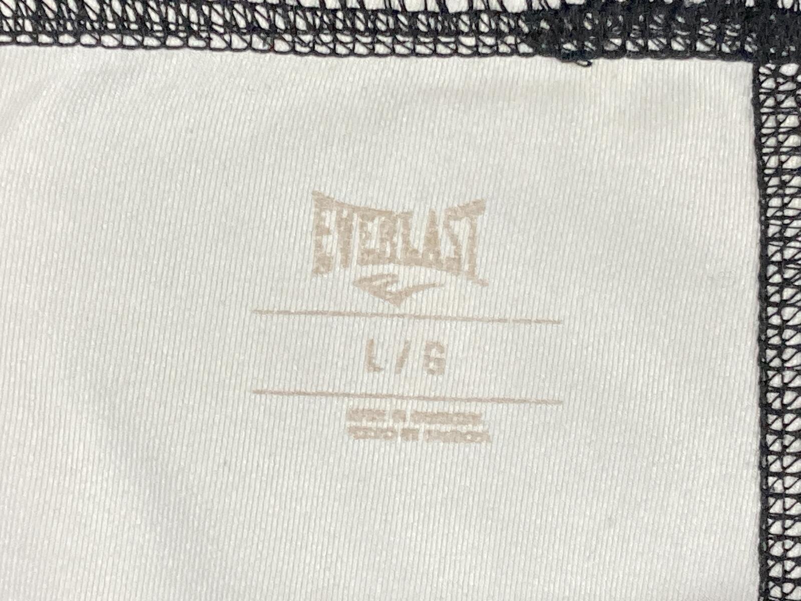 Everlast Womens Biker Shorts Black White Geometric Grid Polyester Spandex Sz L