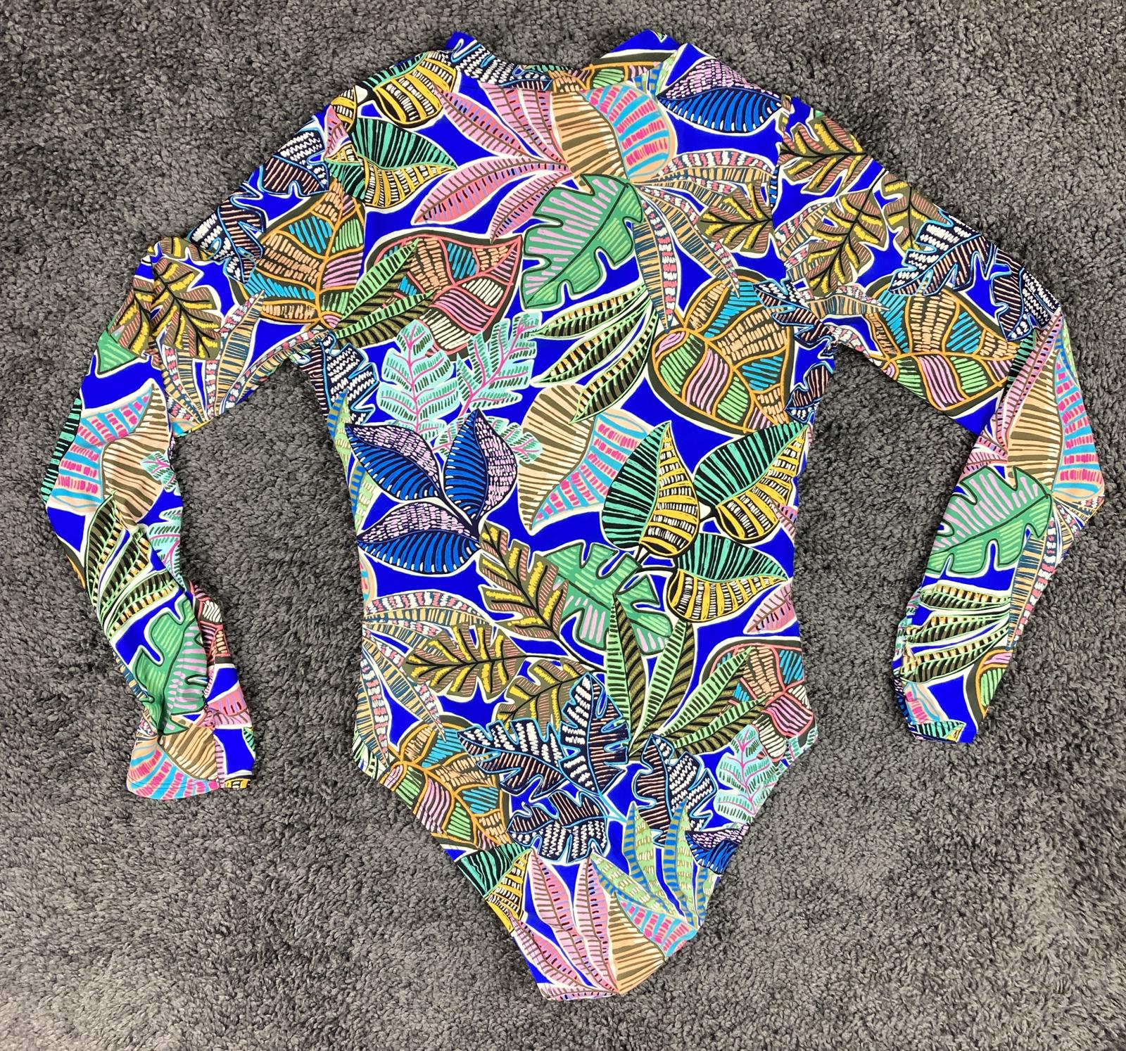 La Blanca Neon Nights Zip Up Long Sleeve One Piece Paddlesuit Size XL