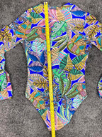 La Blanca Neon Nights Zip Up Long Sleeve One Piece Paddlesuit Size XL