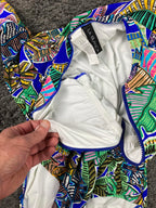 La Blanca Neon Nights Zip Up Long Sleeve One Piece Paddlesuit Size XL