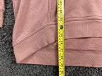 Nike Women's Club Lace Up Hoodie Rust Pink Sweatshirt Pullover Kangaroo Pocket L