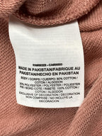 Nike Women's Club Lace Up Hoodie Rust Pink Sweatshirt Pullover Kangaroo Pocket L