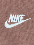 Nike Women's Club Lace Up Hoodie Rust Pink Sweatshirt Pullover Kangaroo Pocket L