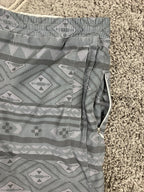 Freeballers by Meripex Apparel Mens L Grey Aztec Lined 8" Athletic Shorts