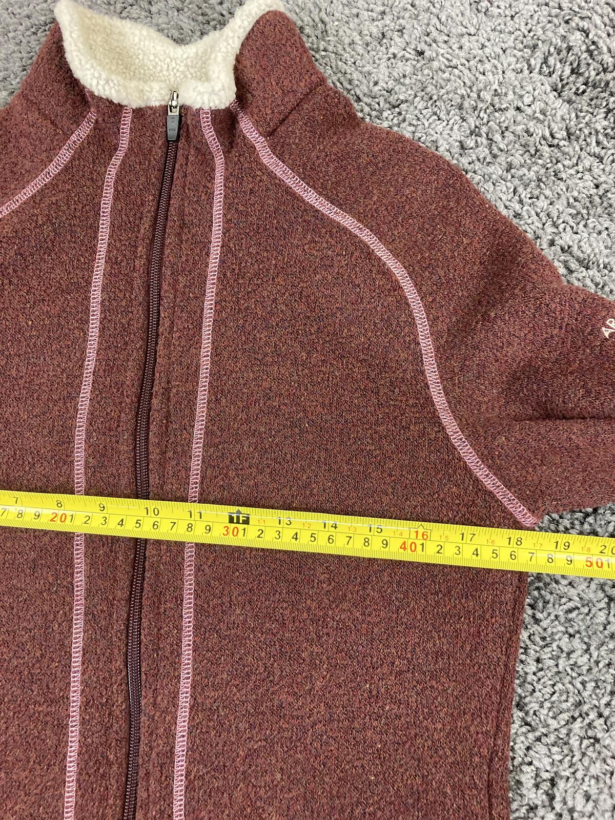 Kuhl Alfpaca Fleece Jacket Arapahoe Basin The Legend Women's Burgundy Sz S