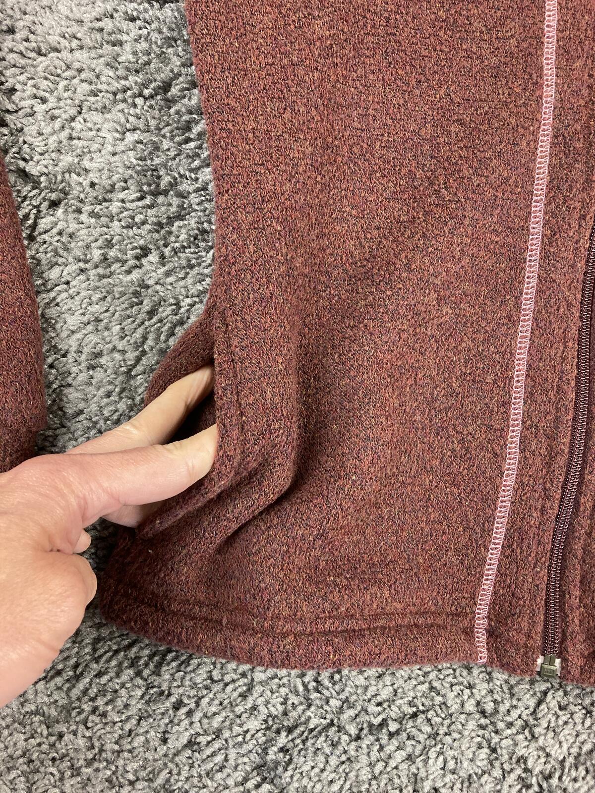 Kuhl Alfpaca Fleece Jacket Arapahoe Basin The Legend Women's Burgundy Sz S