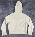Tommy Bahama 100% Silk Full Zip Hooded Jacket Women's Cream Beige Sz Medium 8/10