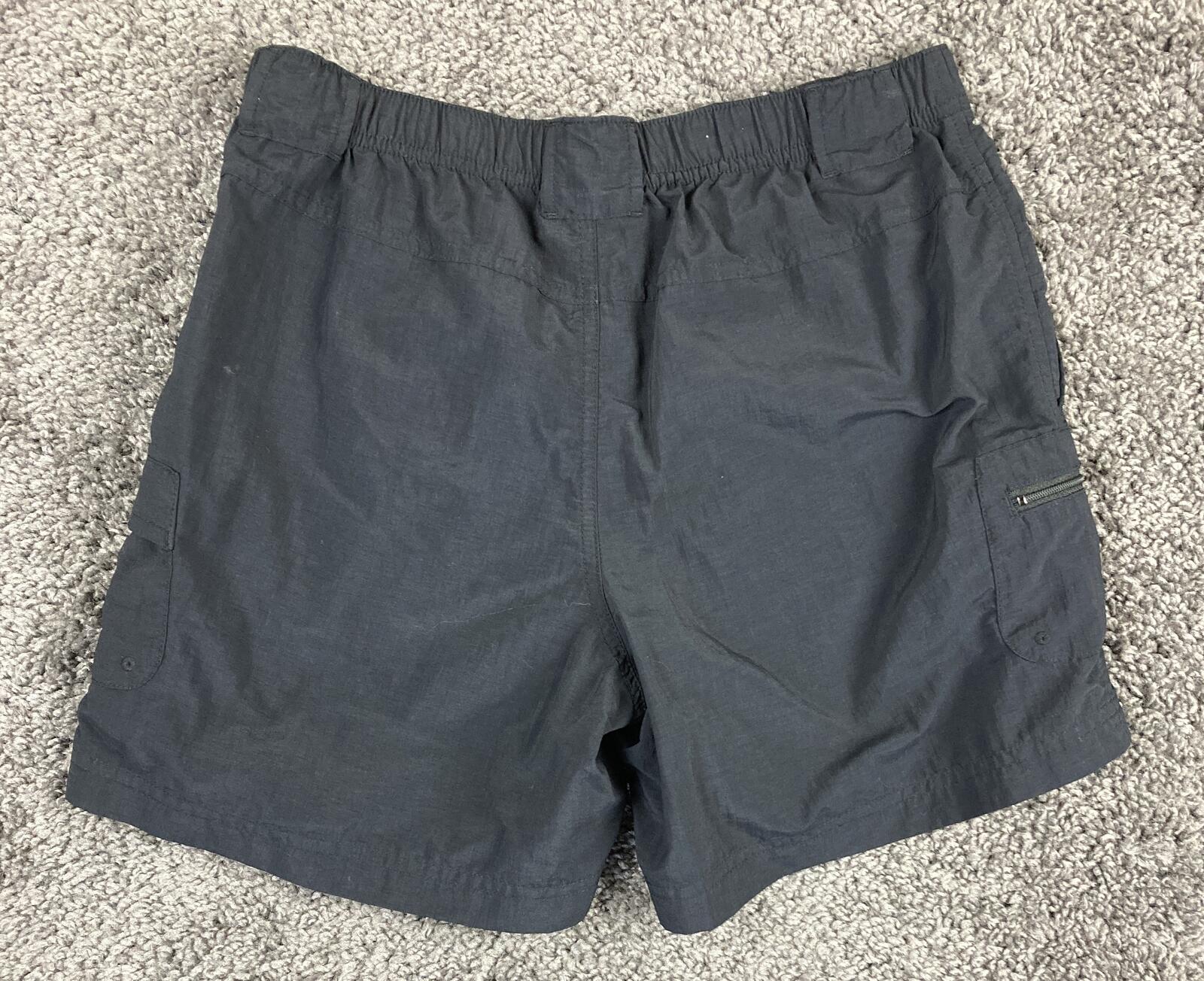 Columbia Women's Sandy River Cargo Shorts Black Nylon Hiking Outdoor Size Small