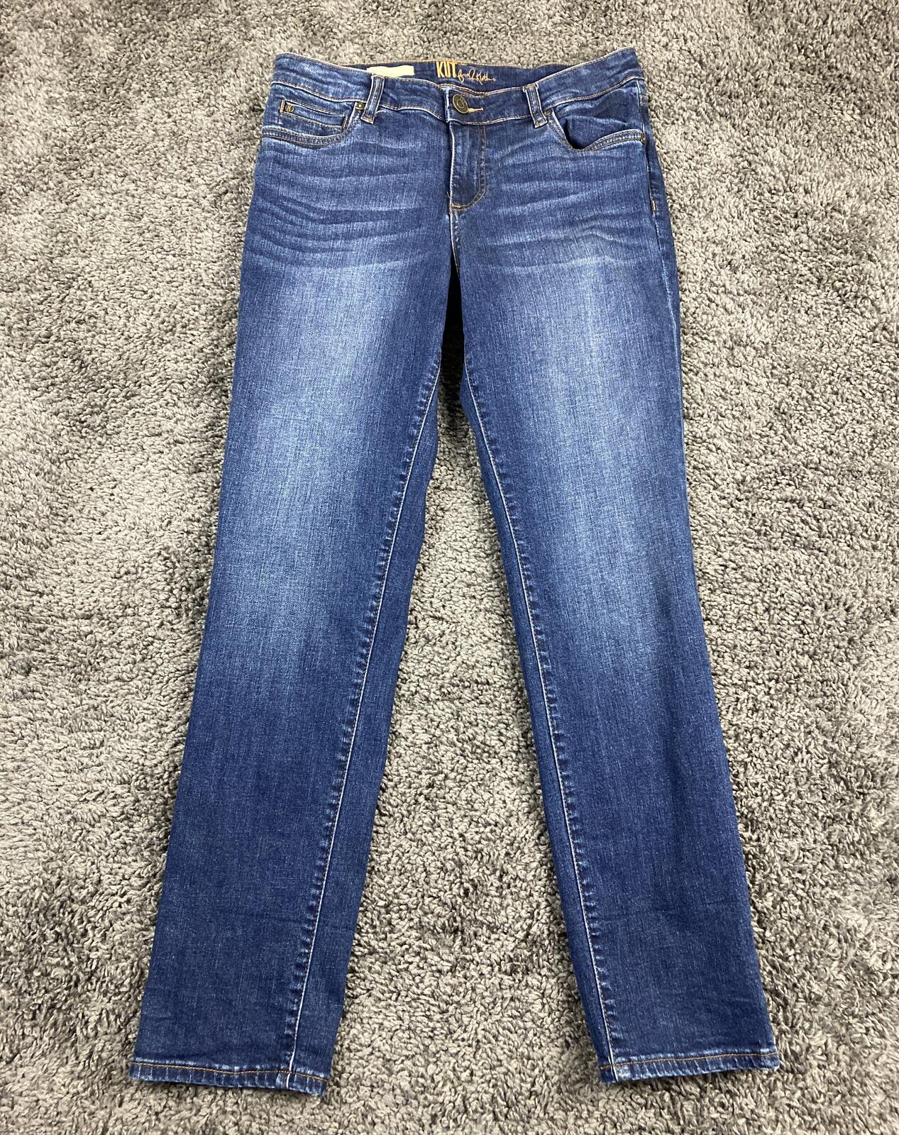 KUT from the Kloth Katy Boyfriend Jeans Womens Dark Wash Stretch Denim Sz 6