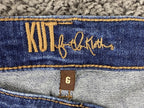 KUT from the Kloth Katy Boyfriend Jeans Womens Dark Wash Stretch Denim Sz 6