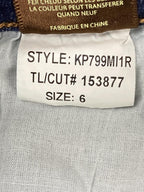 KUT from the Kloth Katy Boyfriend Jeans Womens Dark Wash Stretch Denim Sz 6