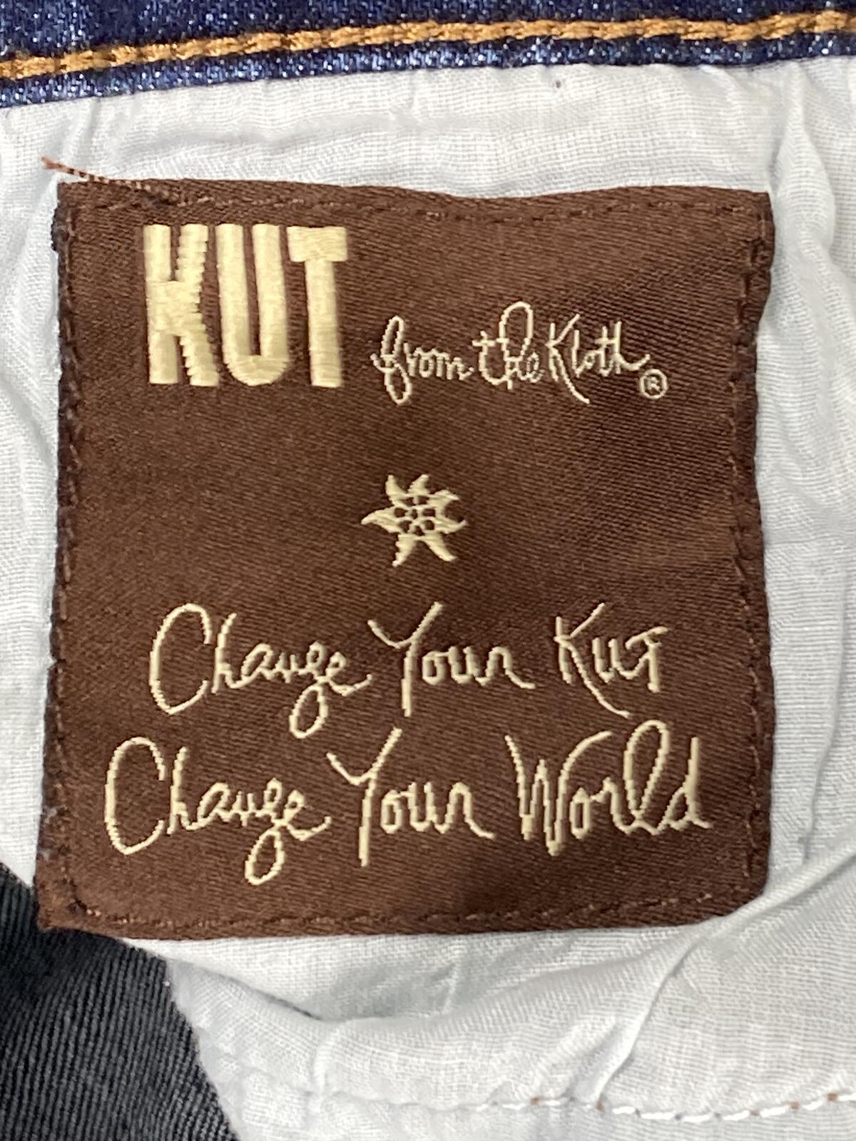 KUT from the Kloth Katy Boyfriend Jeans Womens Dark Wash Stretch Denim Sz 6