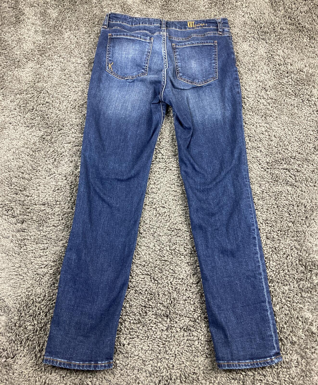 KUT from the Kloth Katy Boyfriend Jeans Womens Dark Wash Stretch Denim Sz 6