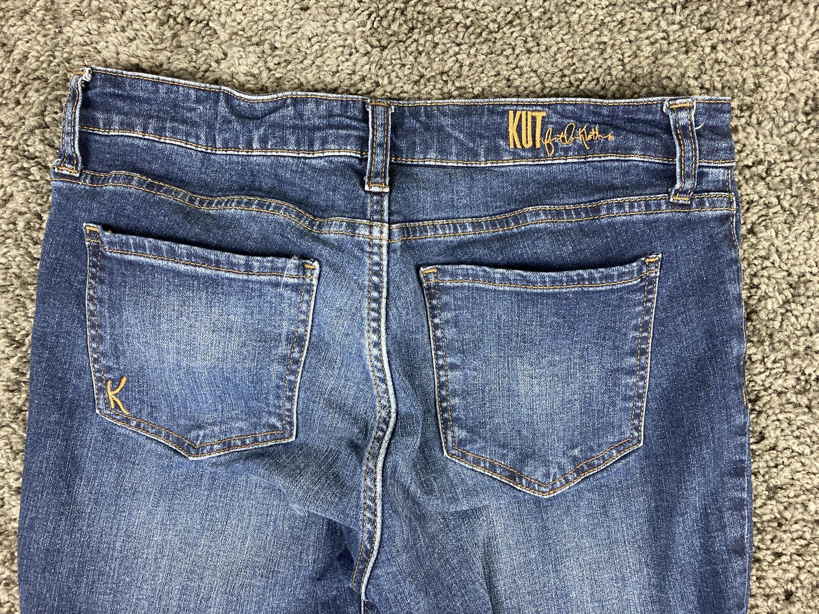 KUT from the Kloth Katy Boyfriend Jeans Womens Dark Wash Stretch Denim Sz 6