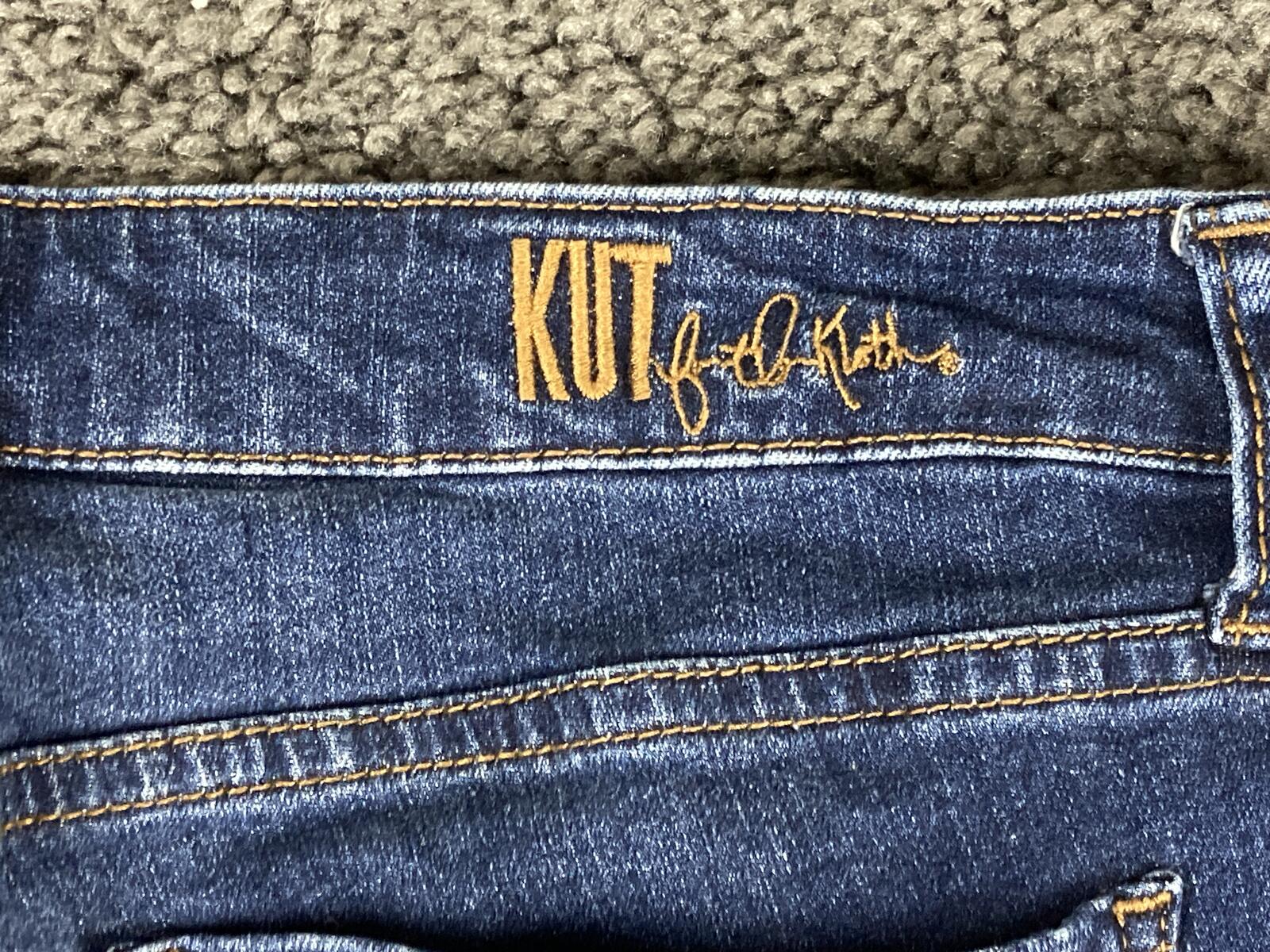 KUT from the Kloth Katy Boyfriend Jeans Womens Dark Wash Stretch Denim Sz 6