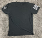Grunt Style American Spartan 2.0 T-Shirt Mens Black Flag Helmet Graphic Sz M