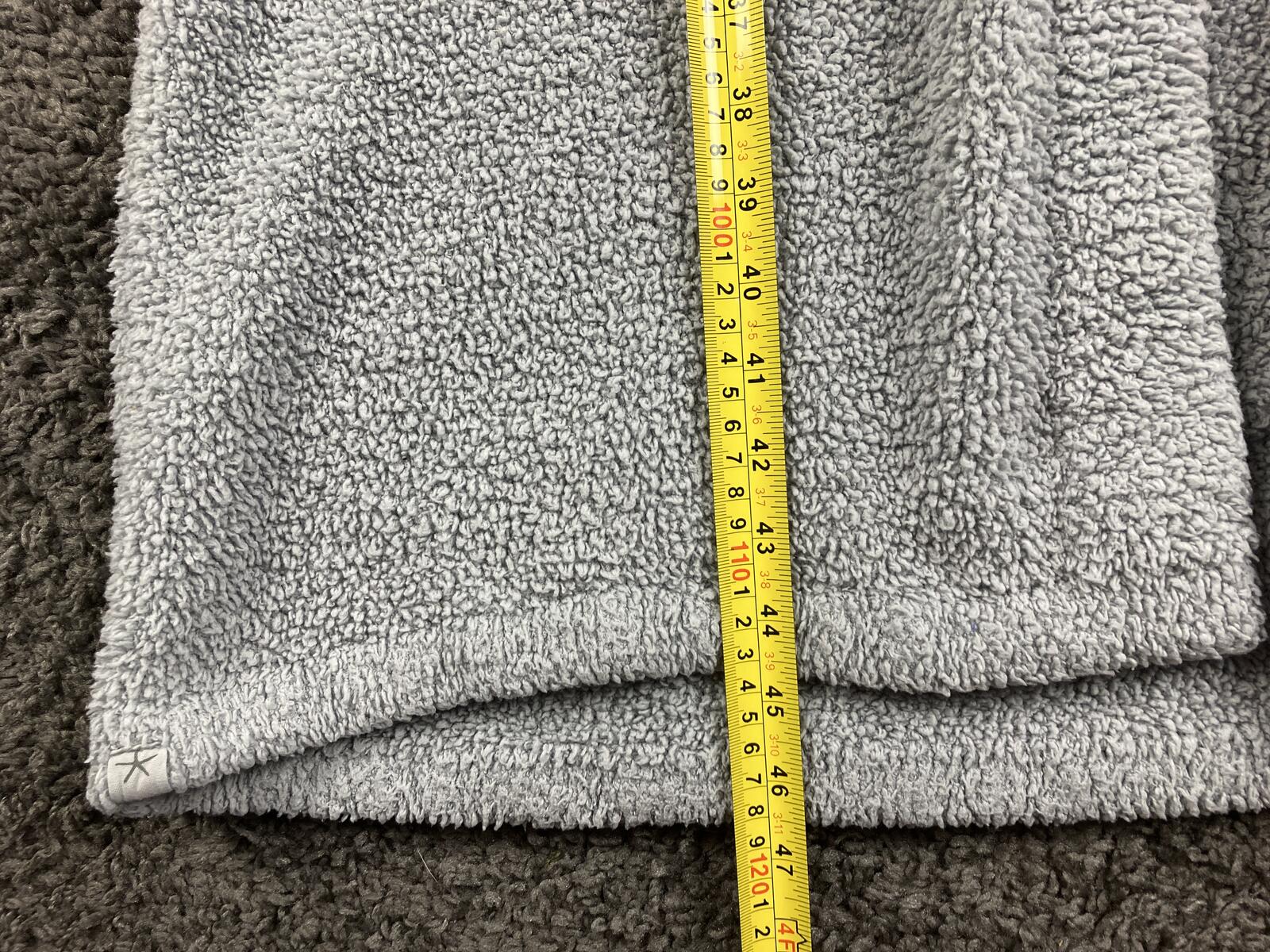 Barefoot Dreams CozyChic Adult Robe Gray Unisex Luxury Plush Missing Sash Size 1