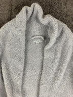 Barefoot Dreams CozyChic Adult Robe Gray Unisex Luxury Plush Missing Sash Size 1