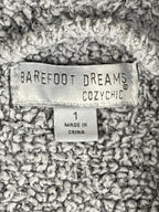 Barefoot Dreams CozyChic Adult Robe Gray Unisex Luxury Plush Missing Sash Size 1